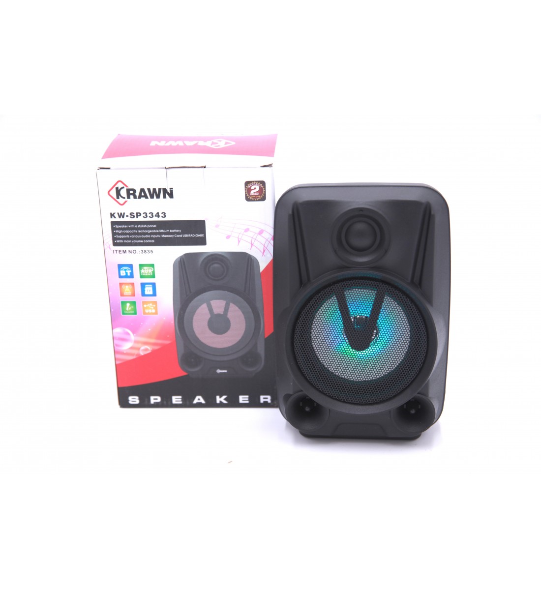 Crown 1 Bluetooth Charging Speaker KW-SP3343